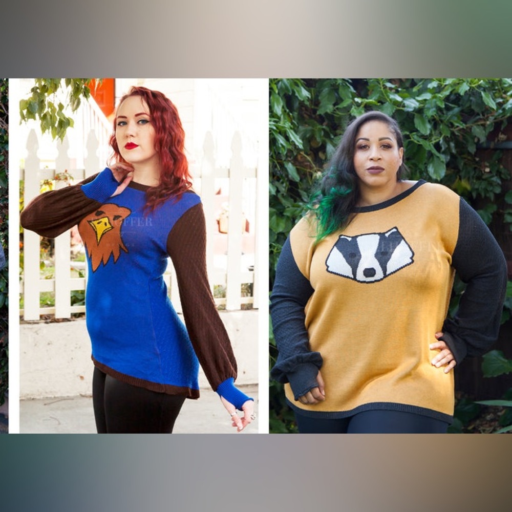 Rare Badger High Low Sweater by Elhoffer Design